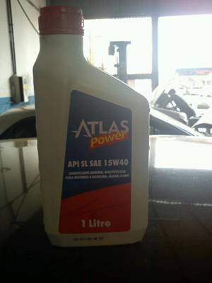 Oleo mineral 15w40 + Oleo atlas + Filtro + Alinhamento